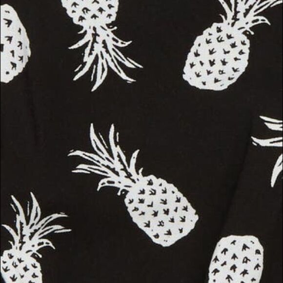 Mia Chica Cold Shoulder Pineapple Print Romper - Picture 2 of 10